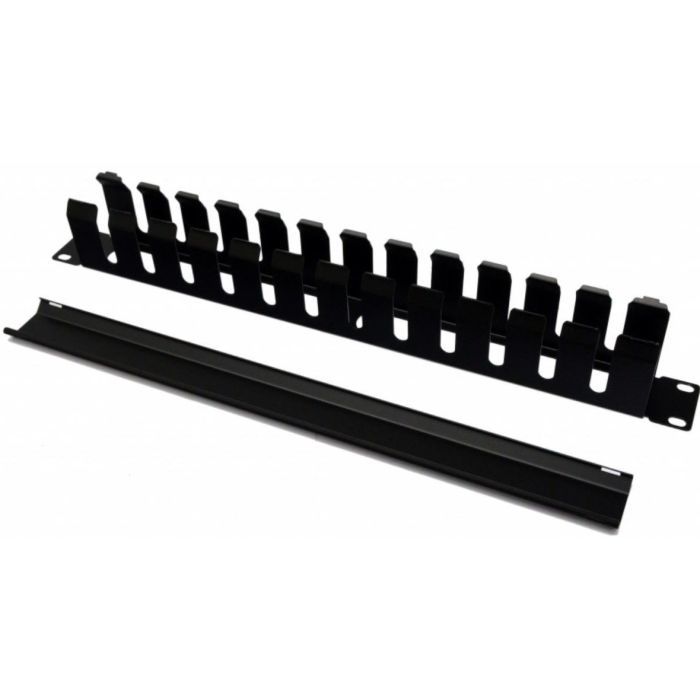 Кабельный организатор Hypernet 19" 1U с крышкой для шкафа или стойки, металл (CM-1U) изображение 2