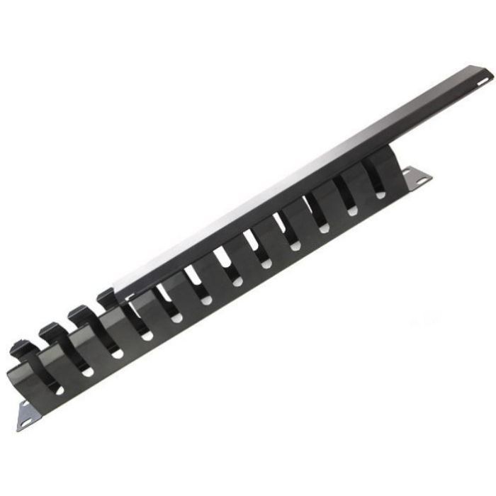 Кабельный организатор Hypernet 19" 1U с крышкой для шкафа или стойки, металл (CM-1U) изображение 4