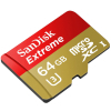 Карта пам'яті SanDisk 64GB microSDXC Extreme Class 10 UHS-I U3 (SDSQXNE-064G-GN6MA / SDSQXNE-064G-GN6АA) зображення 2