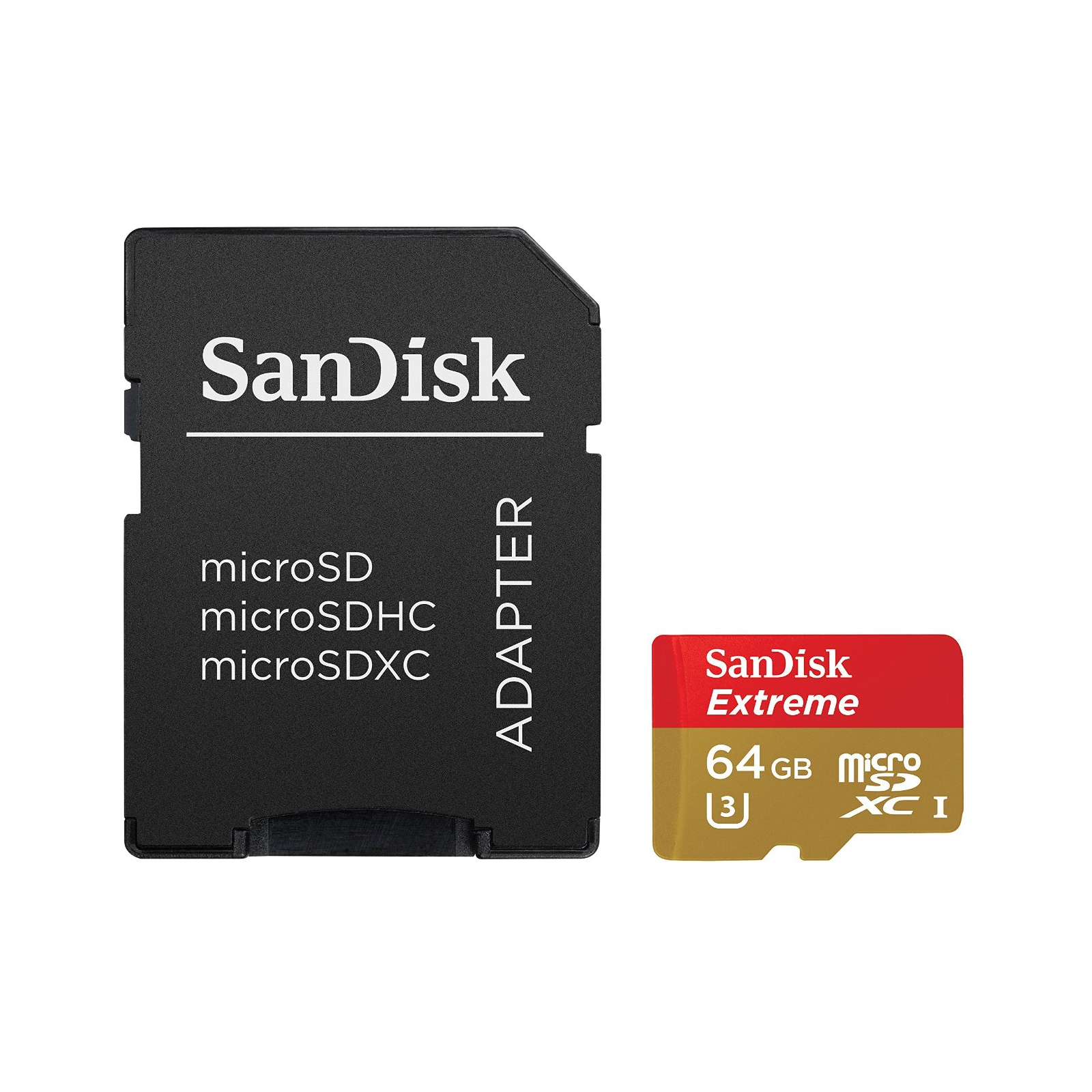 Карта пам'яті SanDisk 64GB microSDXC Extreme Class 10 UHS-I U3 (SDSQXNE-064G-GN6MA / SDSQXNE-064G-GN6АA) зображення 3