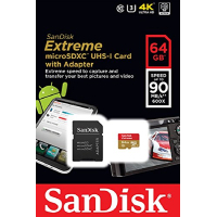 Карта памяти SanDisk 64GB microSDXC Extreme Class 10 UHS-I U3 (SDSQXNE-064G-GN6MA / SDSQXNE-064G-GN6АA) изображение 5