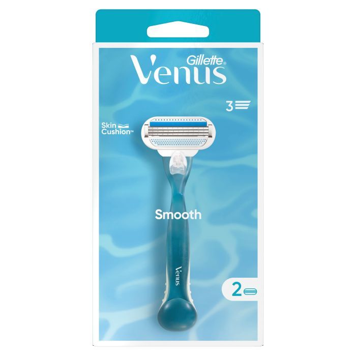 Бритва Gillette Venus Smooth с 2 сменными картриджами (3014260262693) изображение 2