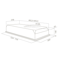 Вытяжка кухонная Elica ELIBLOC 9 2M F/60 GREY / 9LX SILVER\F\60 изображение 3