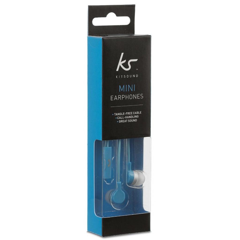Наушники KitSound KS Mini In-Ear Headphones with In-Line Mic Blue (KSMINIBL) изображение 5