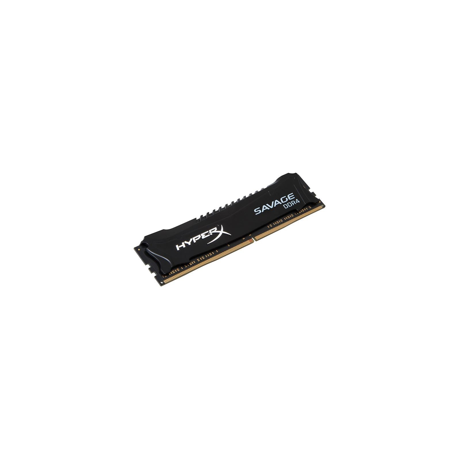 Модуль памяти для компьютера DDR4 4GB 2400 MHz HyperX Savage Black Kingston Fury (ex.HyperX) (HX424C12SB2/4)