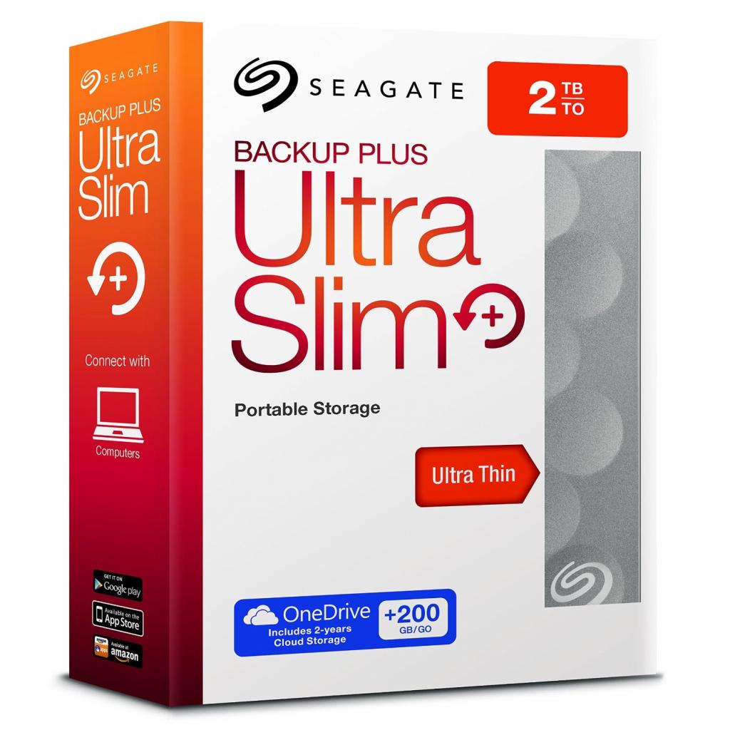 Зовнішній жорсткий диск 2.5" 2TB Backup Plus Ultra Slim Seagate (STEH2000200) зображення 5