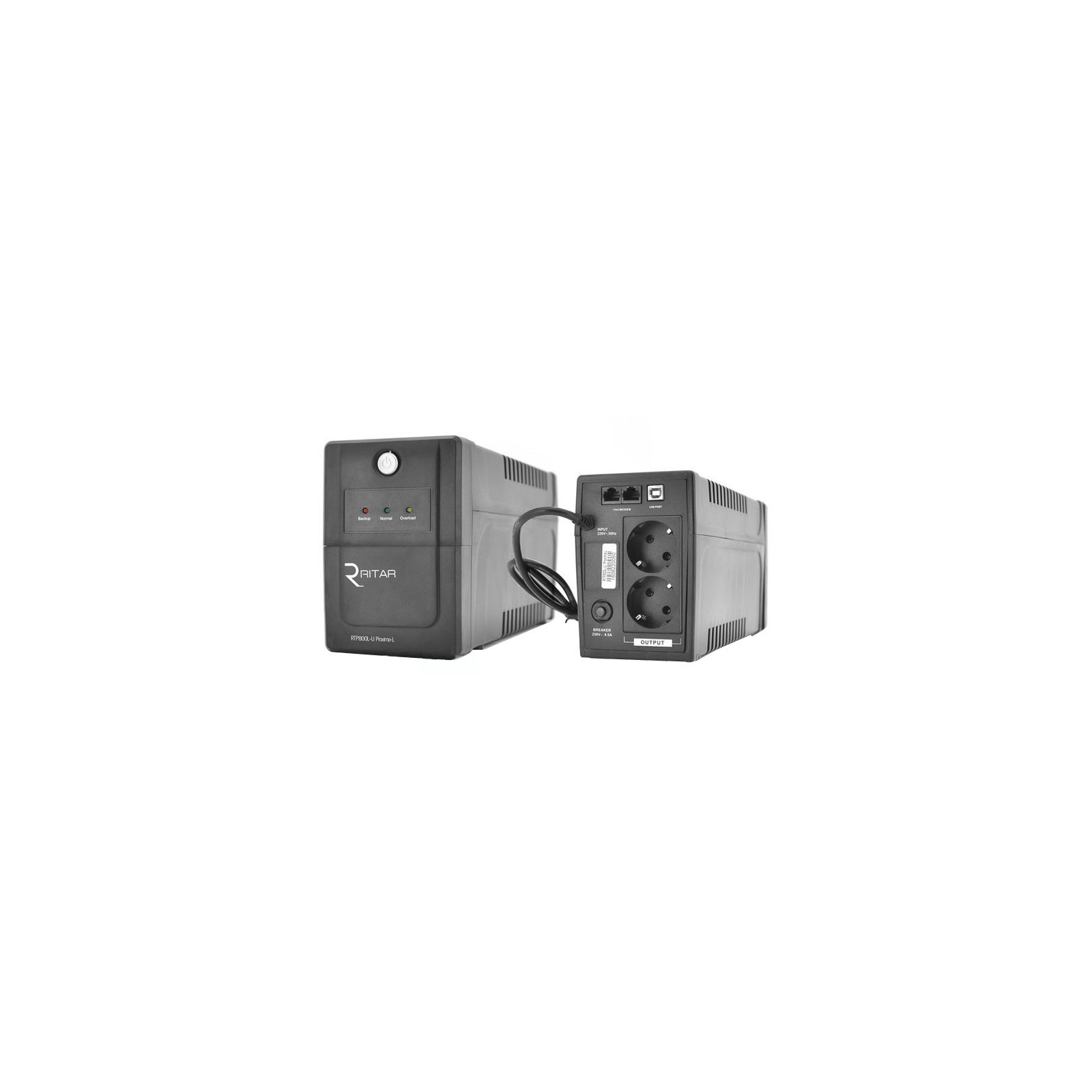 Пристрій безперебійного живлення Ritar RTP800L-U (480W) Proxima-L (RTP800L-U)