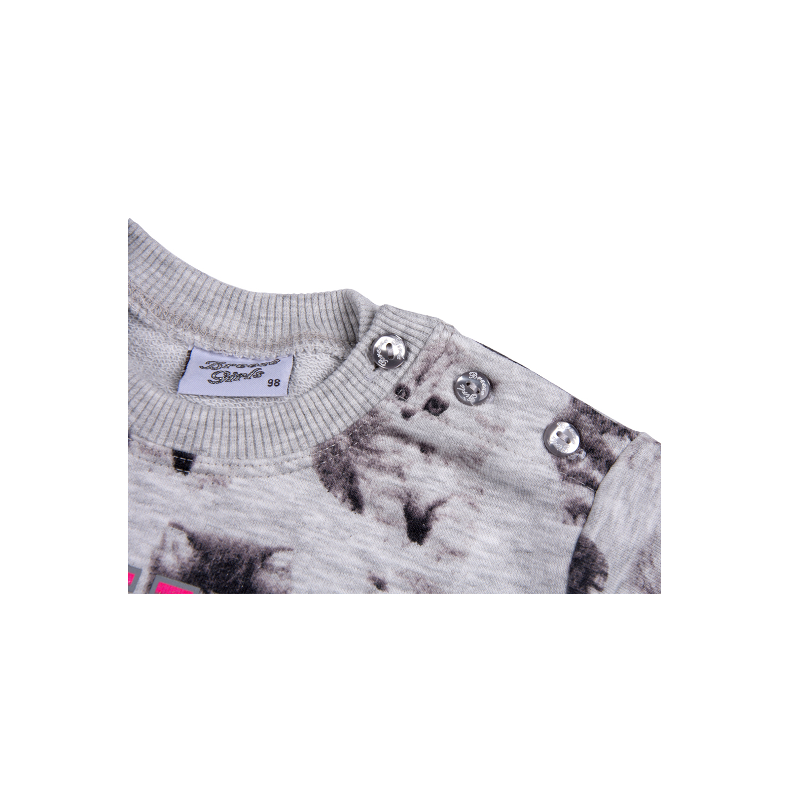 Набор детской одежды Breeze с котиками (7874-104/G-gray) изображение 5
