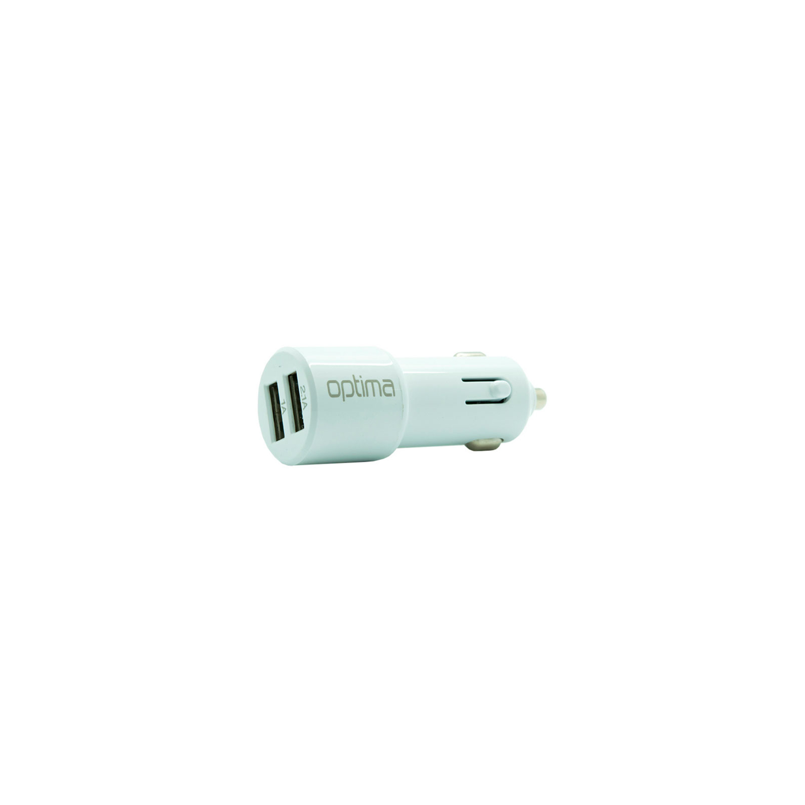 Зарядний пристрій Optima 2*USB (2.1A) + cable iPhone 4 White (45088) зображення 2