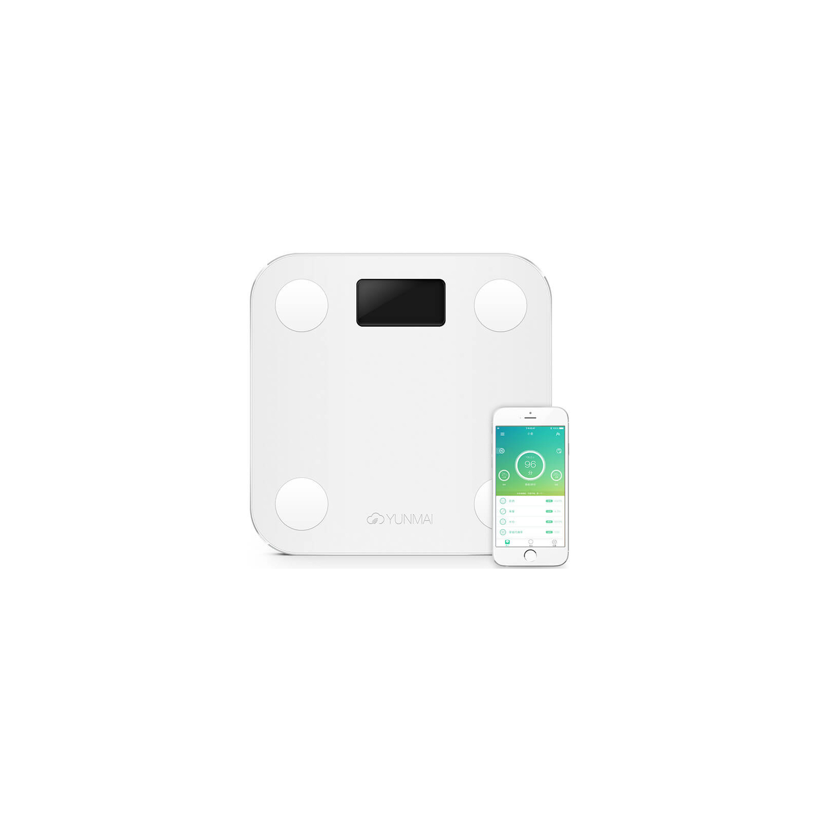 Весы напольные Yunmai Mini Smart Scale White (M1501-WH) изображение 6