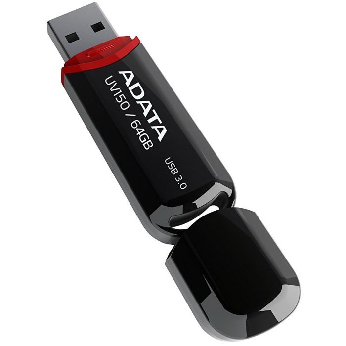 USB флеш накопитель ADATA 32Gb UV150 Black USB 3.0 (AUV150-32G-RBK) изображение 3