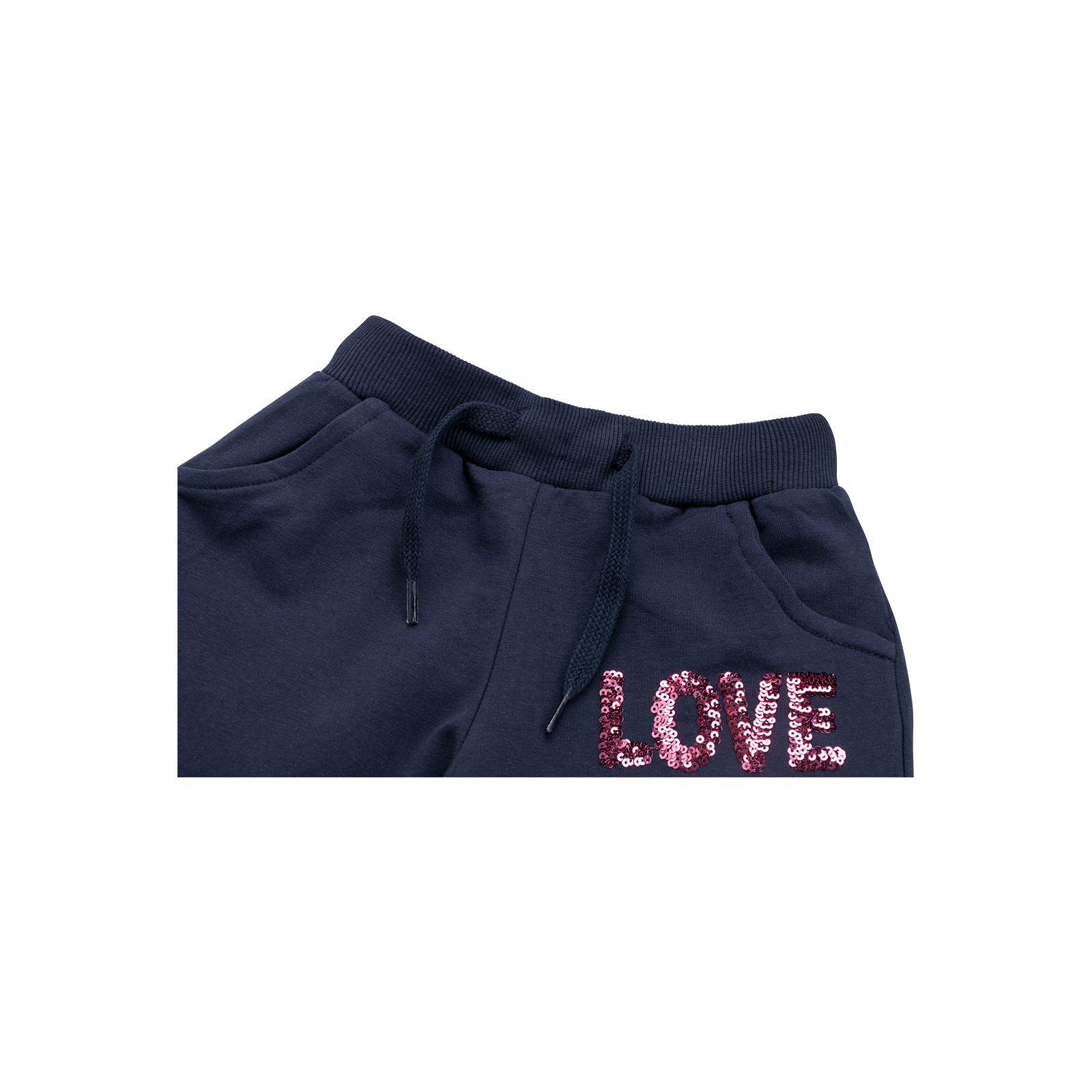 Набор детской одежды Breeze кофта с брюками с сердечком из пайеток (8271-116G-pink) изображение 6