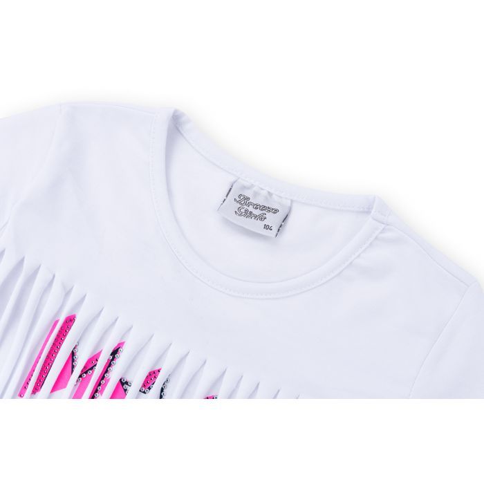 Набір дитячого одягу Breeze футболка із зірочками з шортами (9036-110G-pink) зображення 4