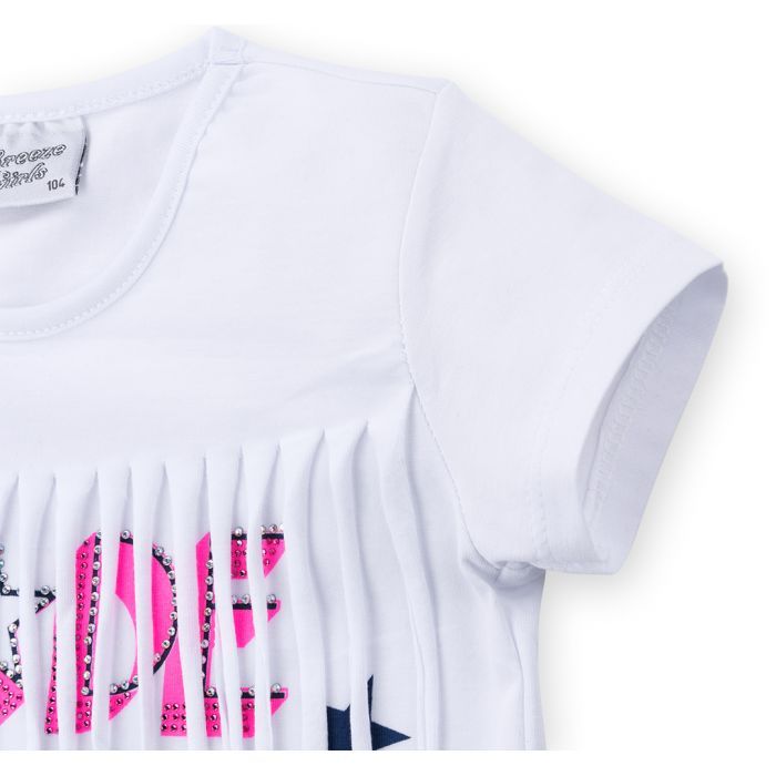 Набір дитячого одягу Breeze футболка із зірочками з шортами (9036-110G-pink) зображення 5