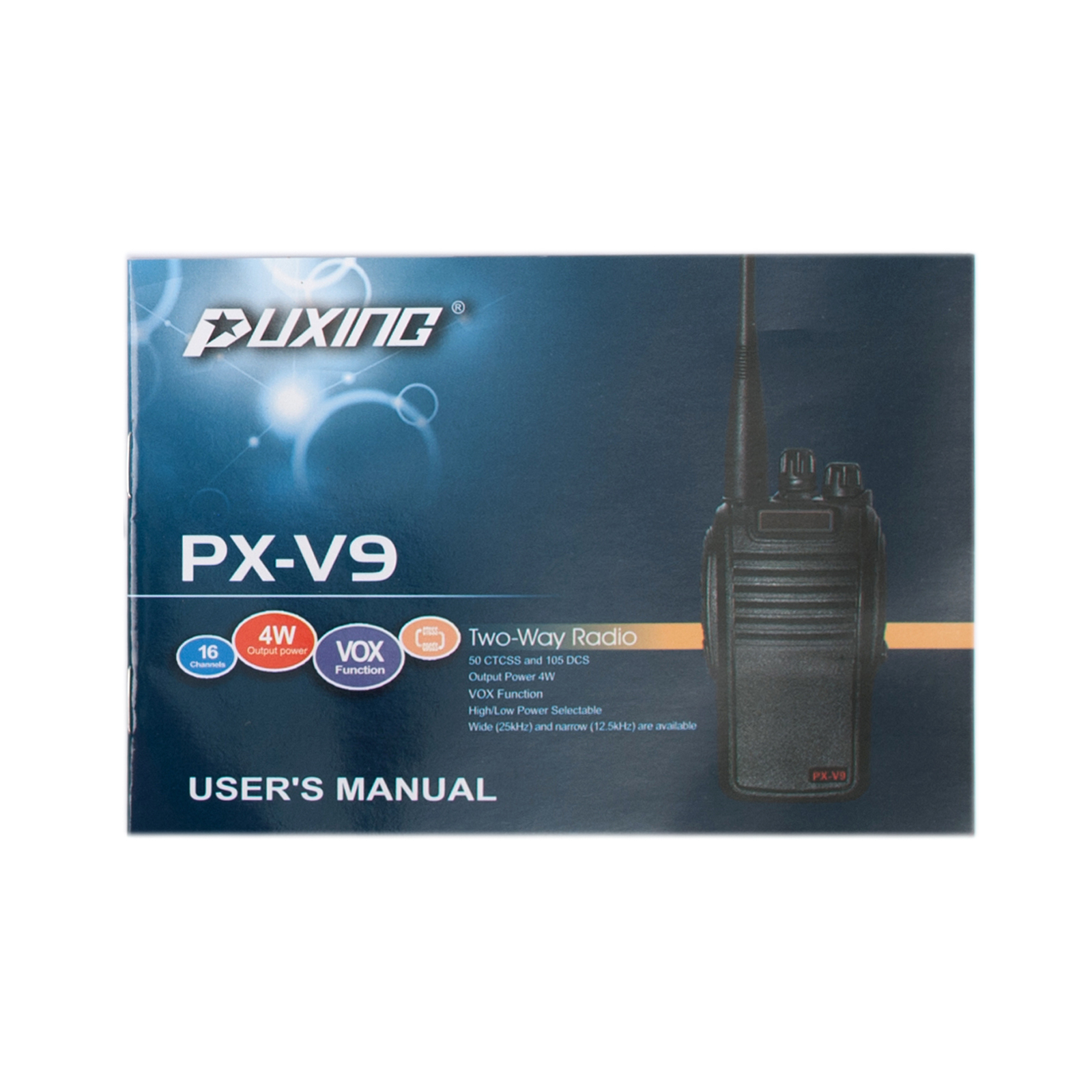Портативна рація Puxing PX-V9 (400-470MHz) 1200MAh LiIon (PX-V9_UHF) зображення 8