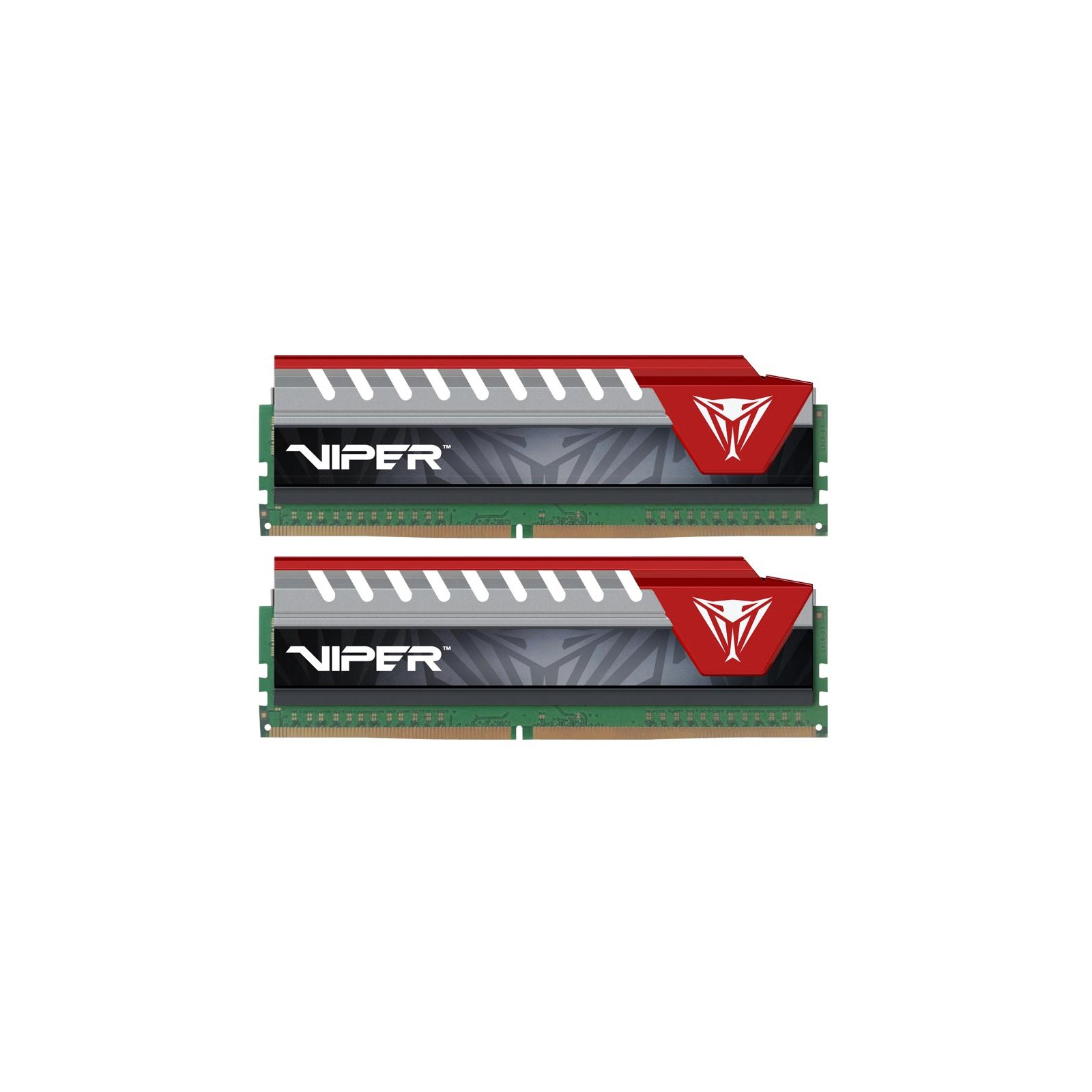 Модуль памяти для компьютера DDR4 16GB (2x8GB) 2400 MHz Viper Elite Red Patriot (PVE416G240C5KRD)
