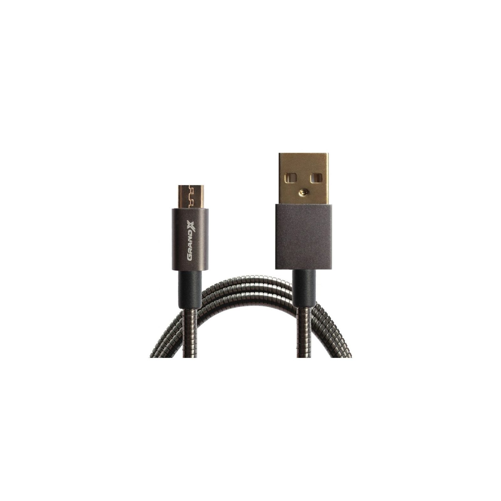 Дата кабель USB 2.0 AM to Micro 5P 1.0m Grand-X (MM-01) зображення 2