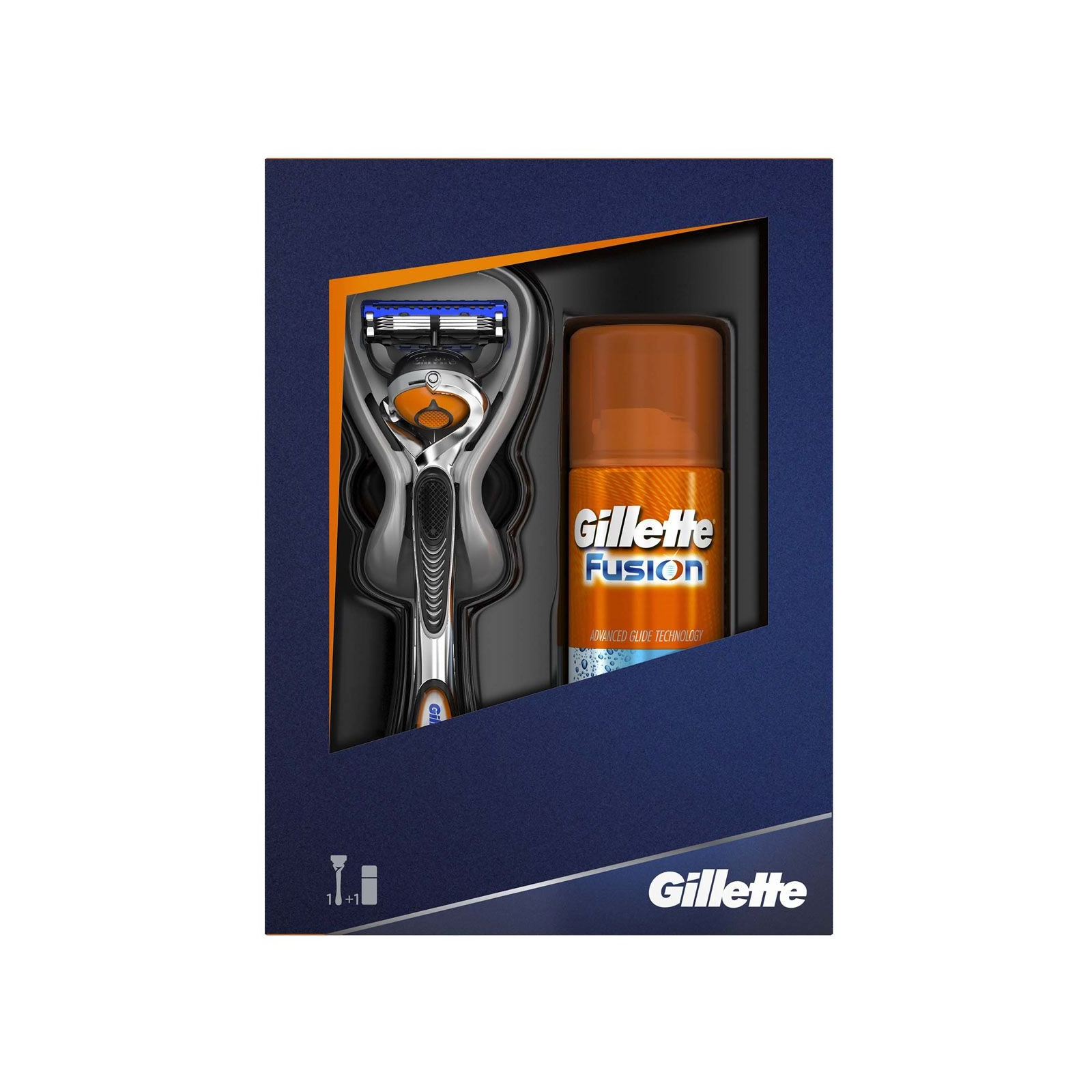 Набор для бритья Gillette станок Fusion и гель для бритья бритья Hydra gel 75 мл (7702018451142) изображение 2
