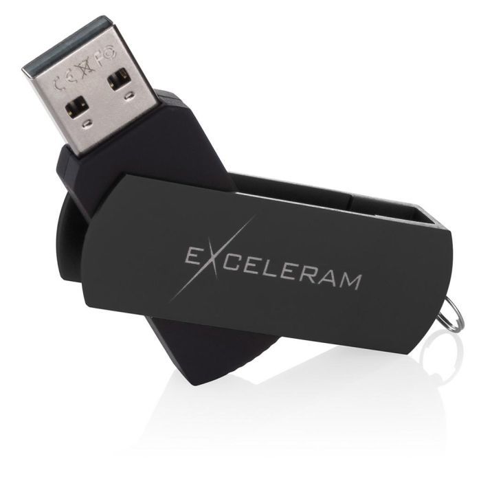 USB флеш накопитель eXceleram 16GB P2 Series Black/Black USB 2.0 (EXP2U2BB16) изображение 3