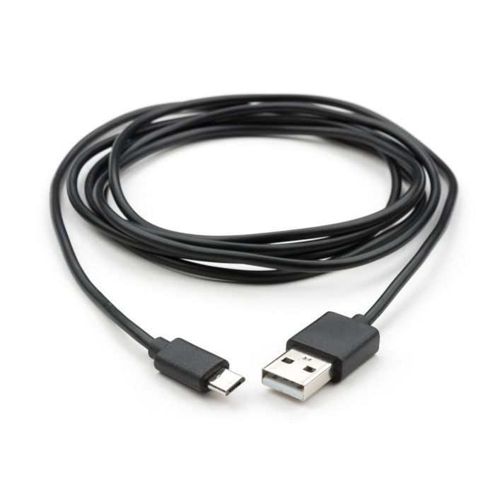 Дата кабель USB 2.0 AM to Micro 5P PVC 1.8m black Vinga (VCPDCM1.8BK) изображение 2