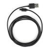 Дата кабель USB 2.0 AM to Micro 5P PVC 1.8m black Vinga (VCPDCM1.8BK)