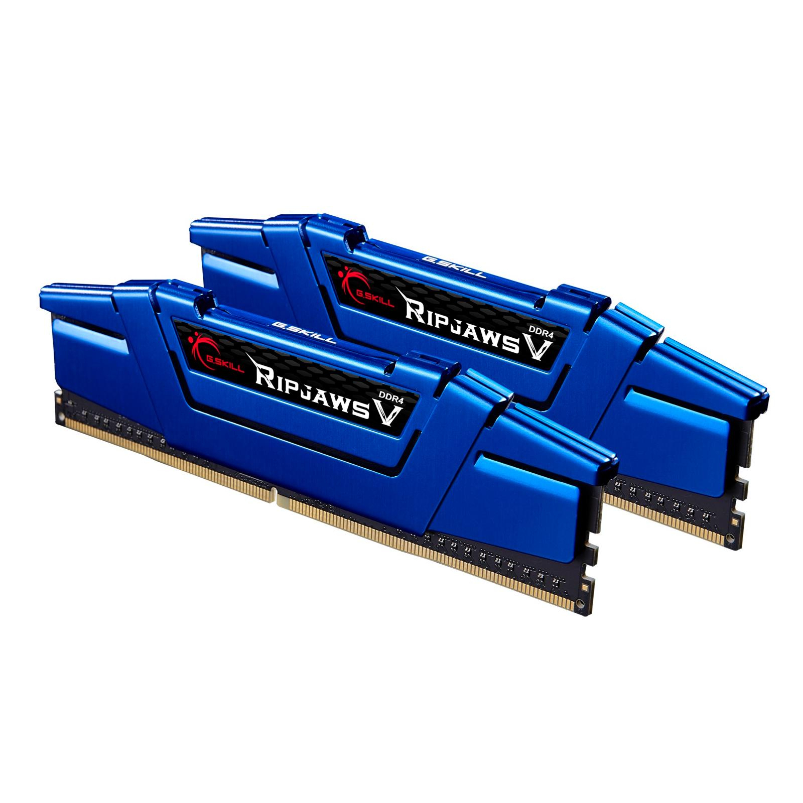 Модуль памяти для компьютера DDR4 16GB (2x8GB) 2666 MHz RipjawsV Blue G.Skill (F4-2666C15D-16GVB) изображение 4