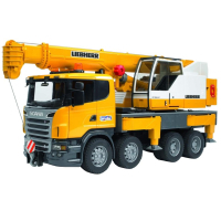 Спецтехника Bruder Автокран Scania Liebherr Большой (свет+звук) (03570)
