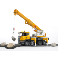 Спецтехника Bruder Автокран Scania Liebherr Большой (свет+звук) (03570) изображение 6