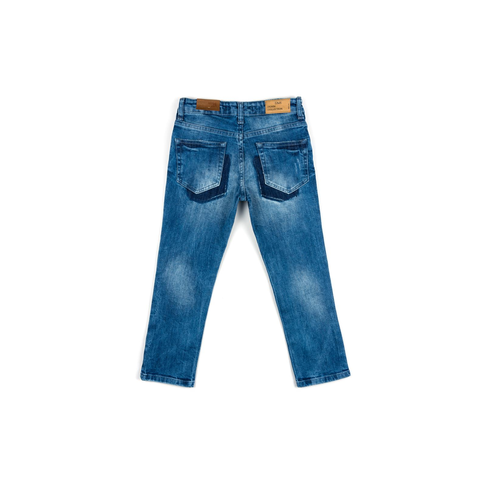 Штани дитячі Breeze джинсові з потертостями (OZ-18606-128B-blue) зображення 2