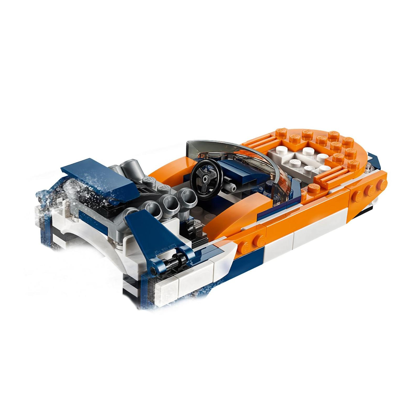 Конструктор LEGO Жовтогарячий перегоновий автомобіль (31089) зображення 7
