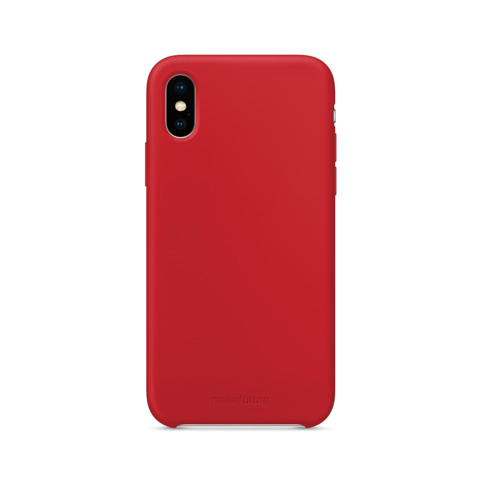 Чехол для мобильного телефона MakeFuture Silicone Case Apple iPhone XS Red (MCS-AIXSRD) изображение 3