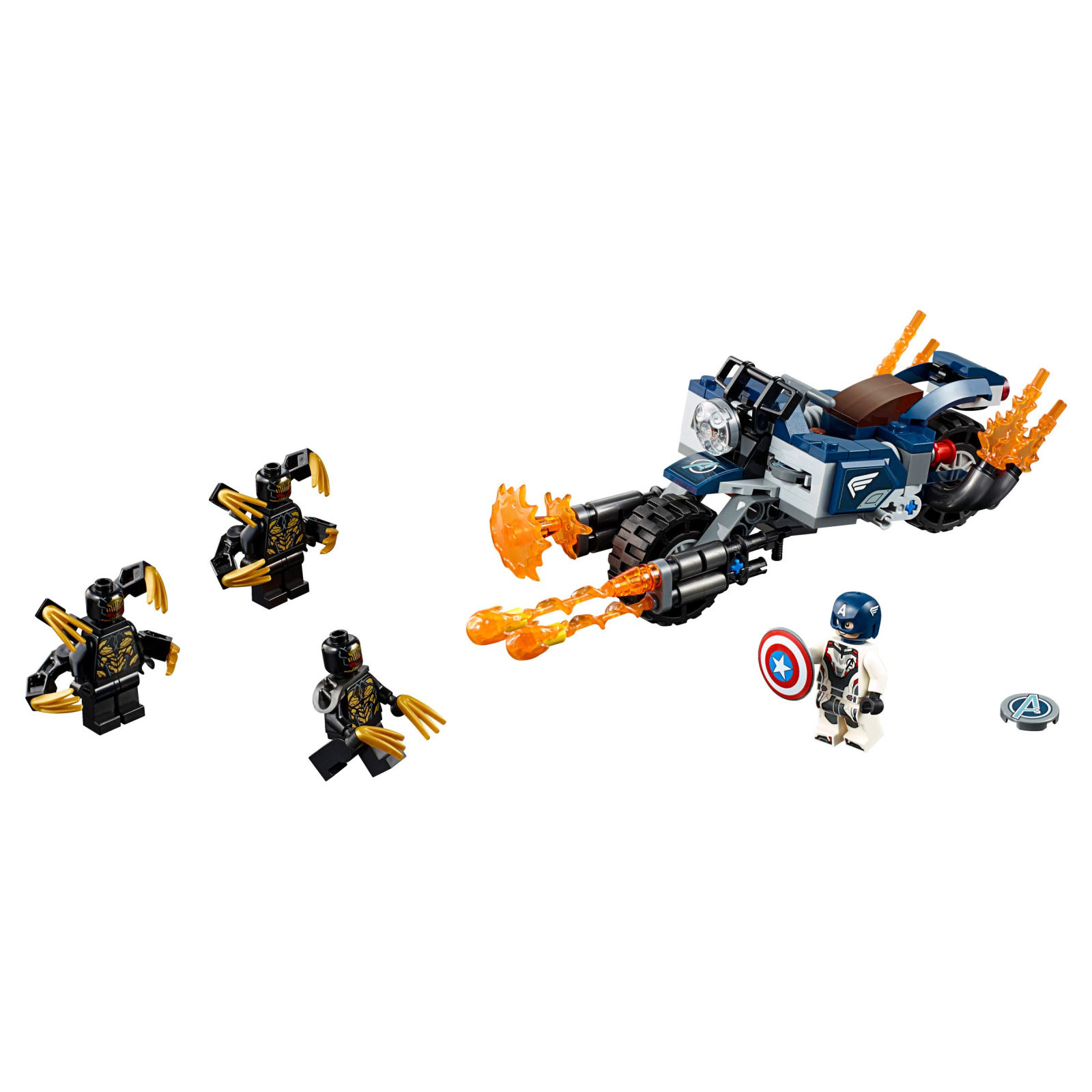 Конструктор LEGO Marvel Comics Капитан Америка: Атака Аутрайдеров 167 деталей (76123) изображение 2