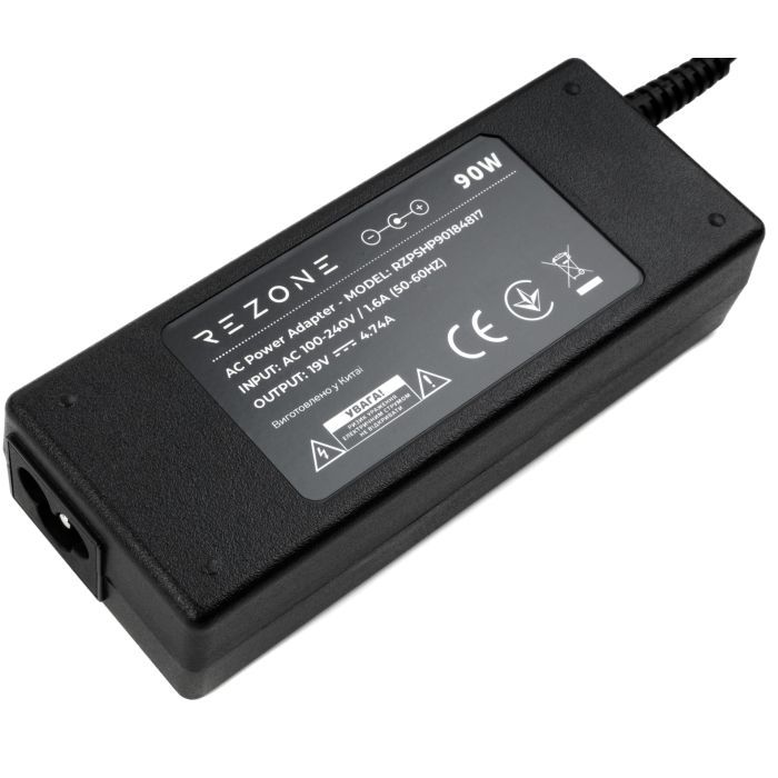 Блок питания к ноутбуку Rezone HP 90W 18.5V 4.74A 4.8*1.7 (RZPSHP90184817) изображение 3