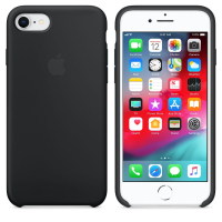 Чехол для мобильного телефона Apple iPhone 8 / 7 Silicone Case - Black (MQGK2ZM/A)