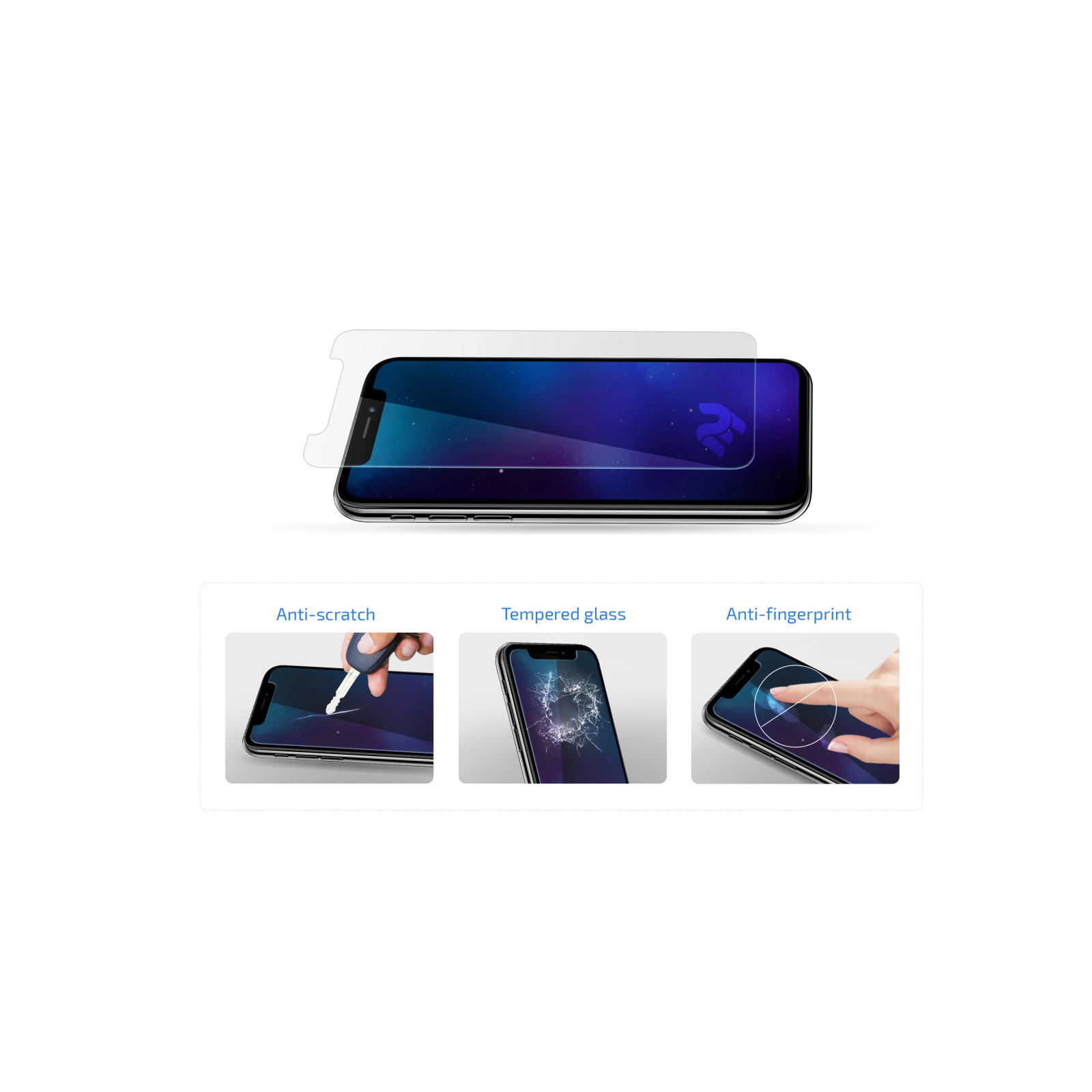Скло захисне 2E Huawei Y5 2019/Honor 8S, 2.5D, Clear (2E-H-Y5-19-LT25D-CL-3IN) зображення 3