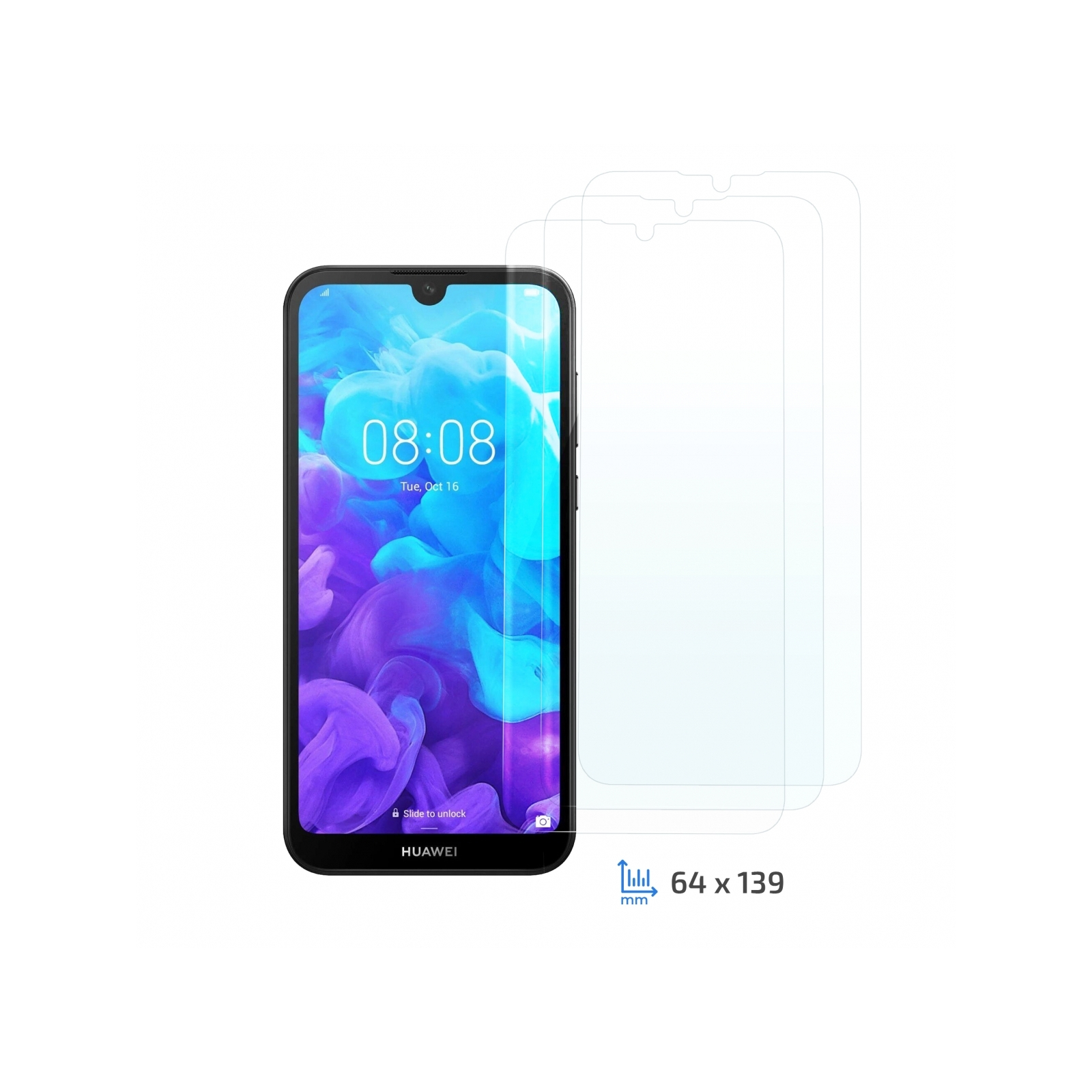 Скло захисне 2E Huawei Y5 2019/Honor 8S, 2.5D, Clear (2E-H-Y5-19-LT25D-CL-3IN)