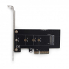 Контролер PCIe to M.2 22 mm low profile Gembird (PEX-M2-01) зображення 2