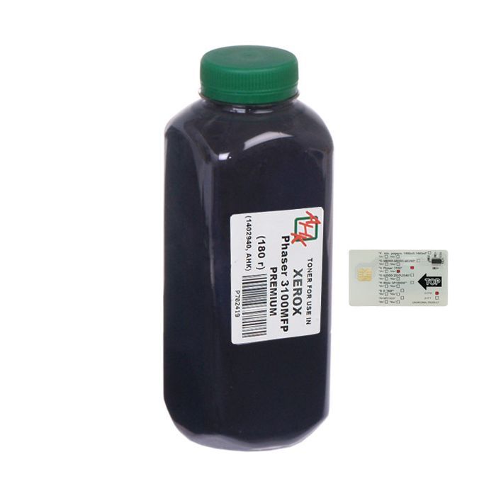 Тонер Xerox Phaser 3100, 180г Black +chip AHK (1400554)