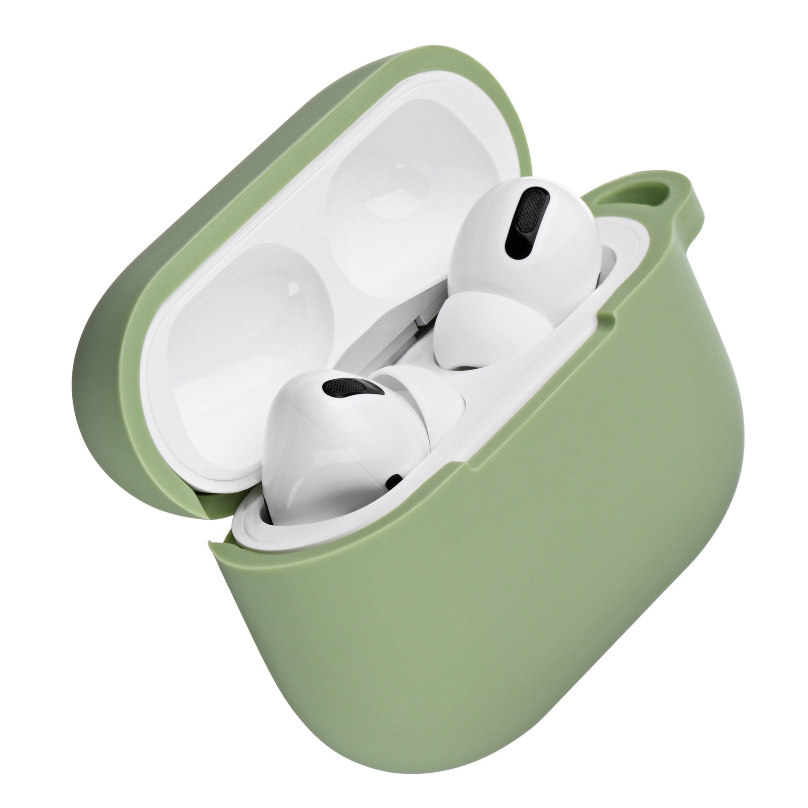 Чохол для навушників 2E для Apple AirPods Pro Pure Color Silicone 2.5 мм Light green (2E-PODSPR-IBPCS-2.5-LGR) зображення 2