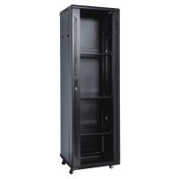 Шкаф напольный 32U 19" 600x600 RAL9004 Kingda (KD-002-6632)