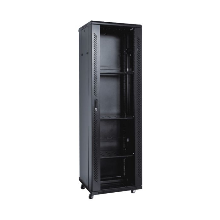 Шкаф напольный 32U 19" 600x600 RAL9004 Kingda (KD-002-6632)