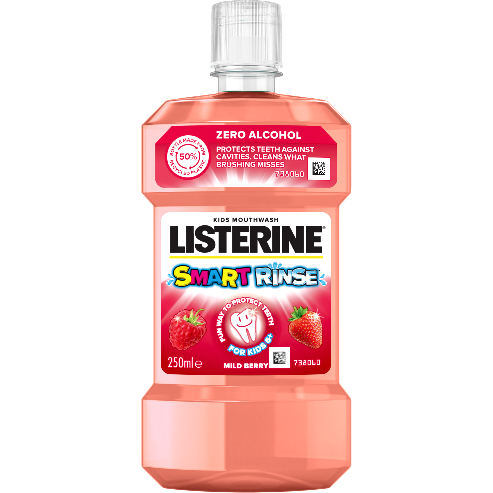 Ополаскиватель для полости рта Listerine Smart Rinse Ягодная свежесть 250 мл (3574661434384/3574660469325)
