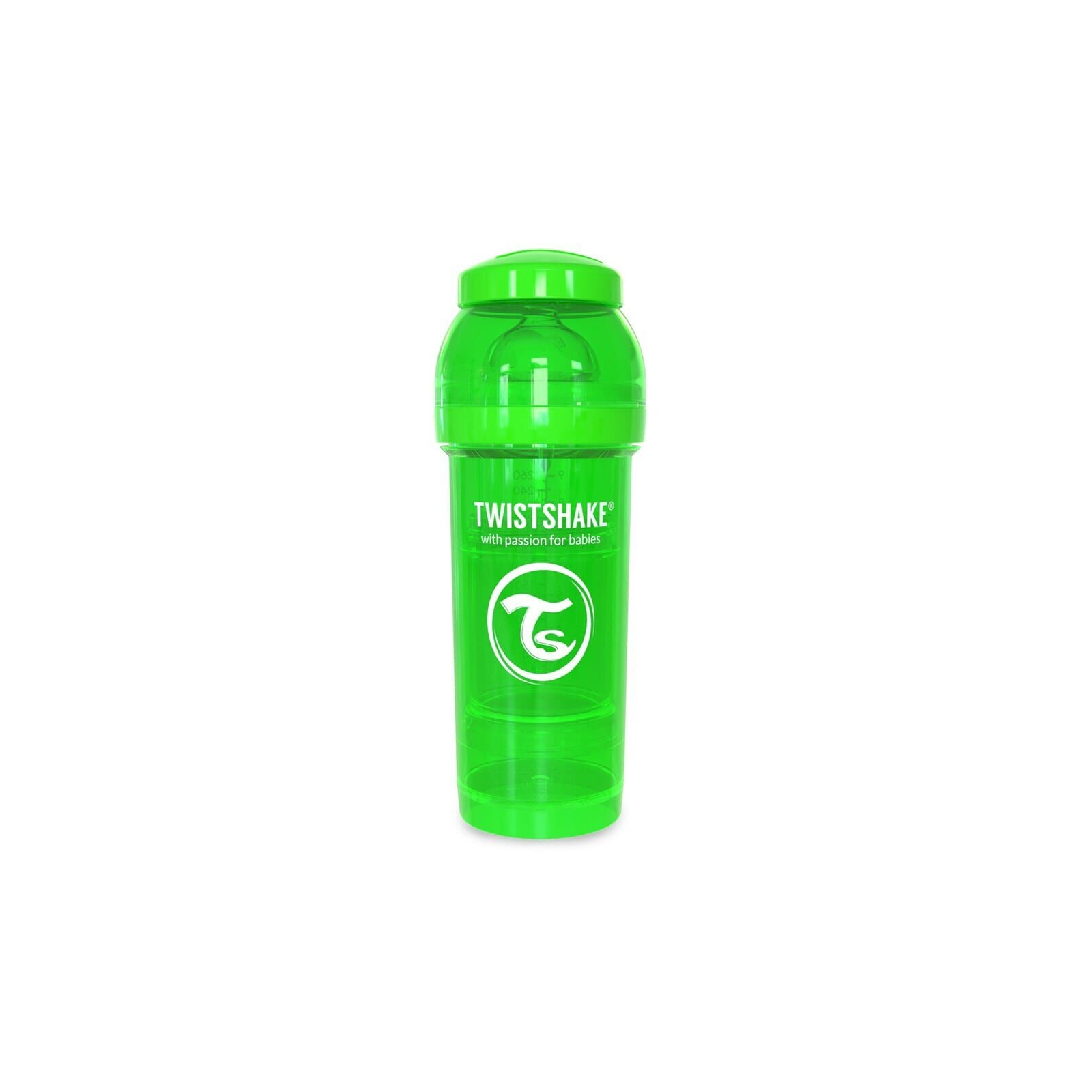 Пляшечка для годування Twistshake антиколькова 260 мл, фіолетова (24856)