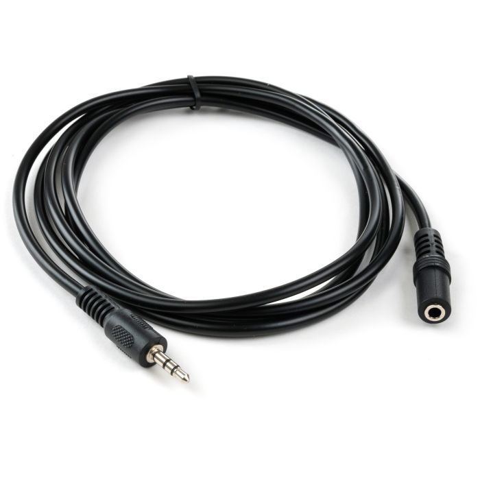 Кабель мультимедийный Jack 3.5mm M/F 1.8 m Vinga (VCPDCJ35MF1.8BK) изображение 2