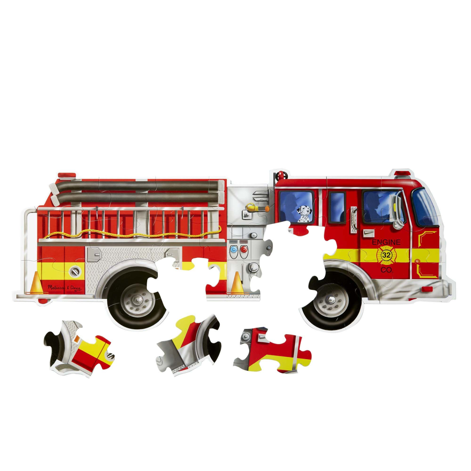 Пазл Melissa&Doug Мега "Большая пожарная машина", 24 элемента (MD10436) изображение 2