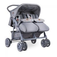 Коляска Lorelli TWIN grey cool cat (TWIN- grey cool cat) изображение 2