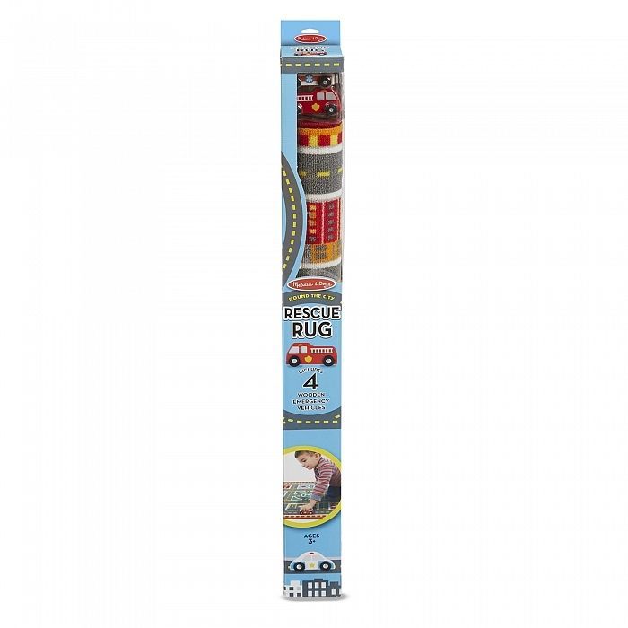 Детский коврик Melissa&Doug Спасательные машины (с машинками) (MD19406) изображение 7