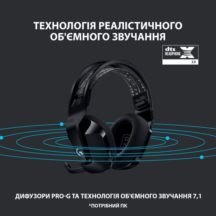 Наушники Logitech G733 Lightspeed Wireless RGB Gaming Headset Lilac (981-000890) изображение 10