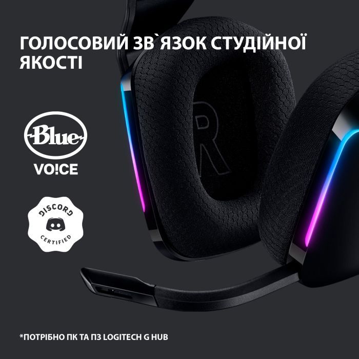 Наушники Logitech G733 Lightspeed Wireless RGB Gaming Headset Lilac (981-000890) изображение 9