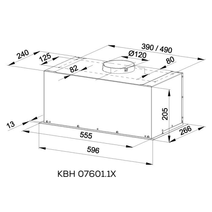 Витяжка кухонна Kernau KBH 07601.1 X зображення 2